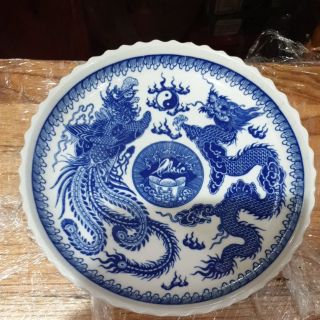 Đĩa trái cây sứ bát tràng cao 5cm