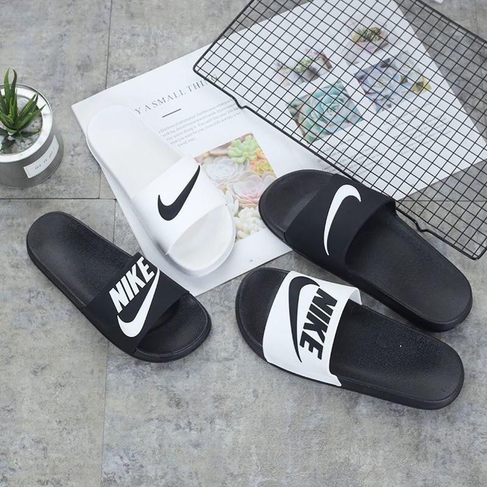 Dép Đi Trong Nhà Tắm Đế Bằng Hở Ngón Chống Trượt In Chữ Dễ Thương Cho Nam Và Nữ