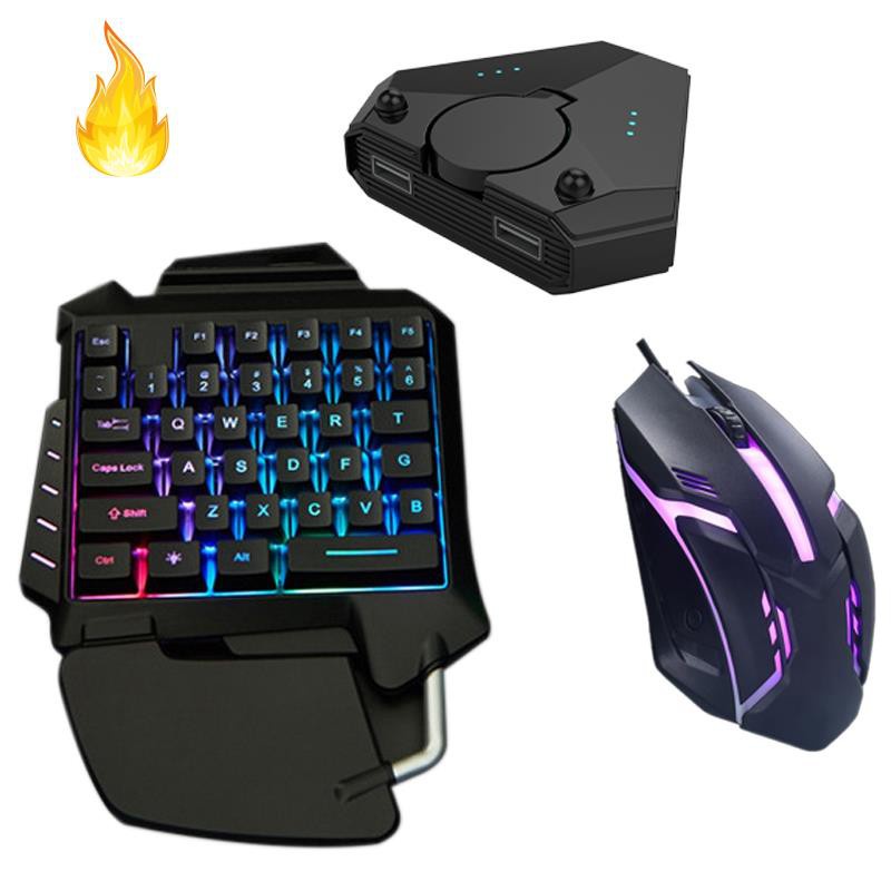 Bộ Chuyển Đổi Bàn Phím + Chuột Bluetooth 5.0 Cho Chơi Game Pubg Trên Điện Thoại Ios Android