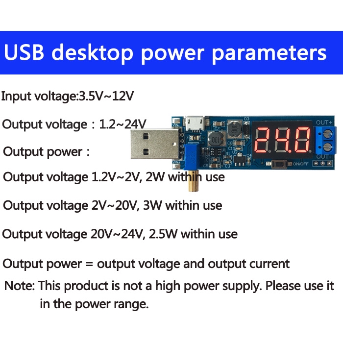 Mô Đun Tăng Áp Nguồn Điện Dc 5v Sang 1.2-24v