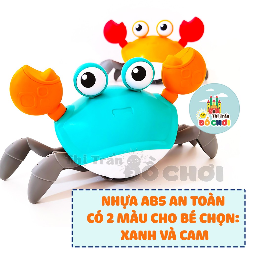 Đồ chơi cót 🦀 GIÁ SỐC 🦀 Đồ chơi dây cót cua bò tinh nghịch bơi lội, có dây kéo, bằng nhựa an toàn cho bé - 680A