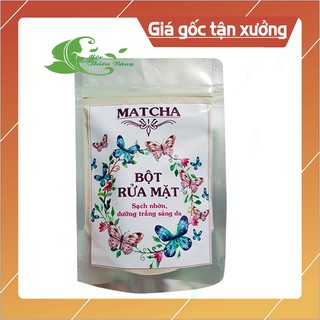 Bột rửa mặt Matcha 100gr handmade