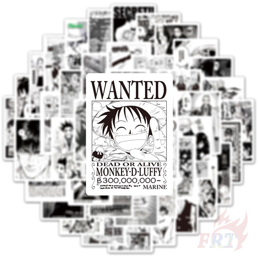 100Pcs/Set ❉ Shōnen Manga Series B Classical Black &amp; White Mixed Magazine Mini Poster Stickers ❉ Classical Anime Cartoon DIY Fashion Mixed Waterproof Doodle Decals Stickers