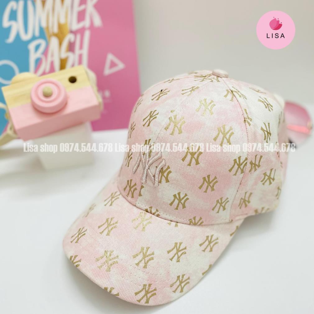 [HOTTREND- CAO CẤP] Mũ lưỡi trai, nón lưỡi trai thêu logo chữ, họa tiết loang cực phong cách cho nam, nữ Lisa, M36