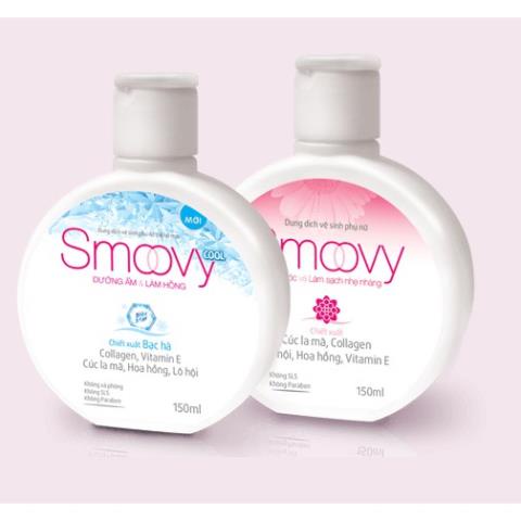 Dung dịch vệ sinh phụ nữ Smoovy Cool mát lạnh– Giúp thơm hồng se khít (Lọ 150ml)