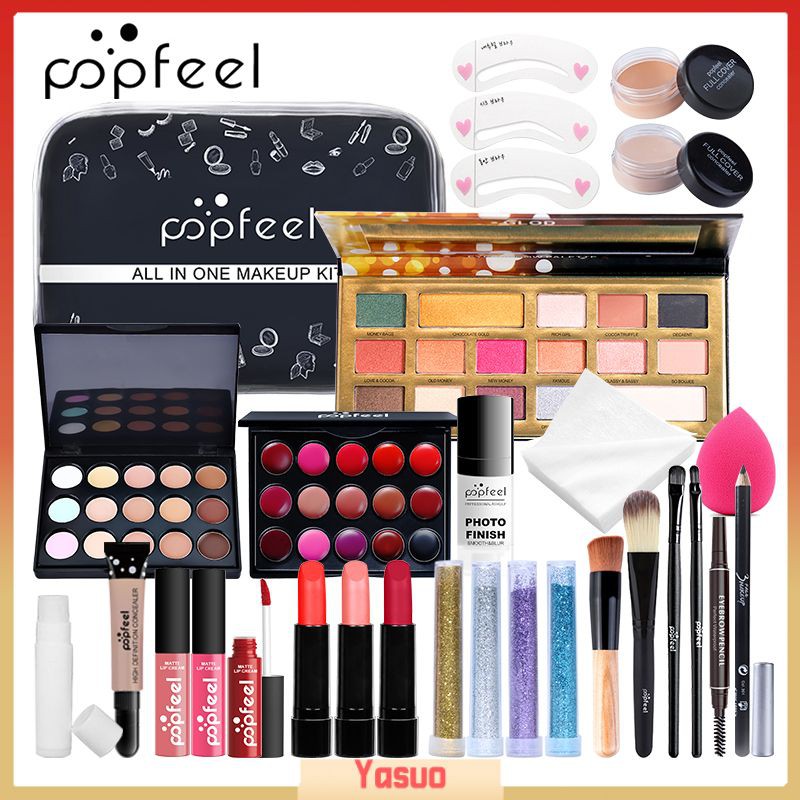 (Hàng Mới Về) Bộ Mỹ Phẩm Trang Điểm Đa Năng Popfeel