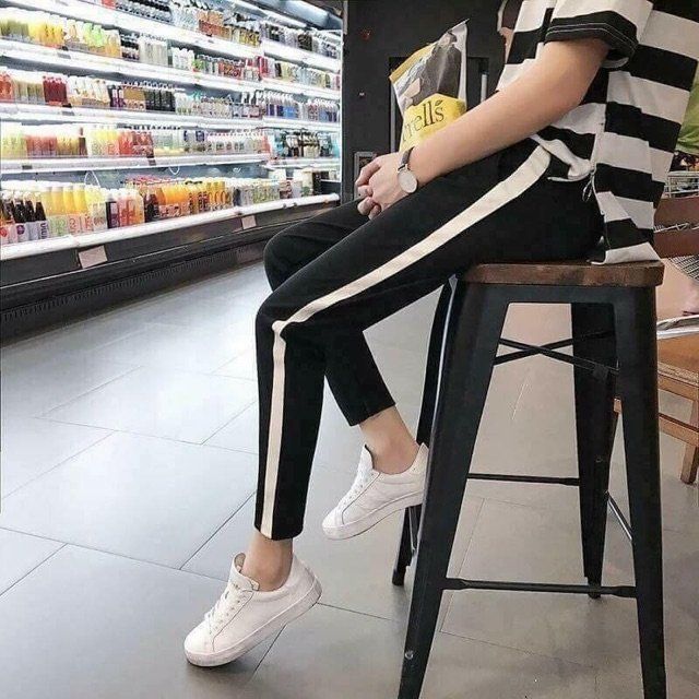 Quần 1 sọc line suông nam nữ bigsize | BigBuy360 - bigbuy360.vn