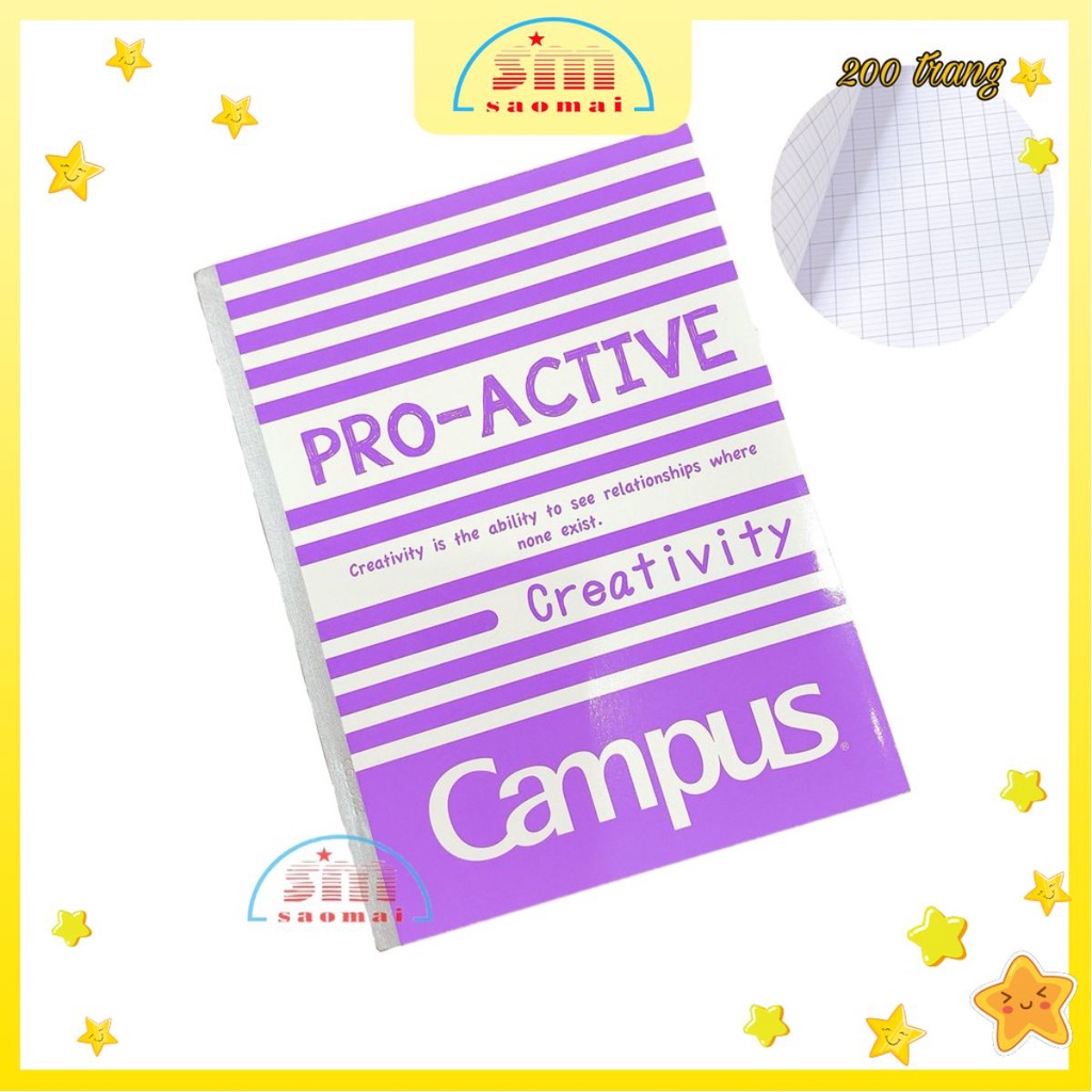 Tập Campus 200t NB-AEMT200-G ĐL70(lốc 4 cuốn)