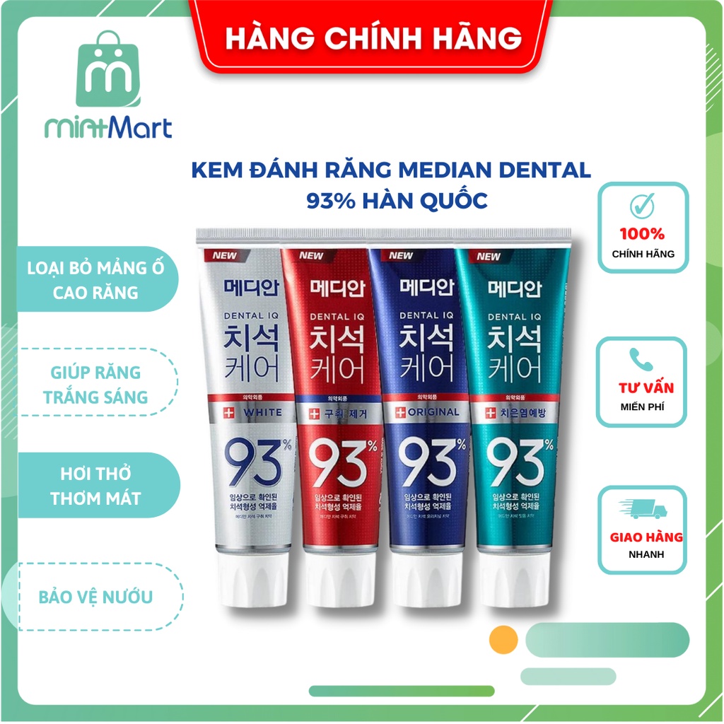 Kem đánh răng Median 93% Toothpaste Hàn Quốc 120g