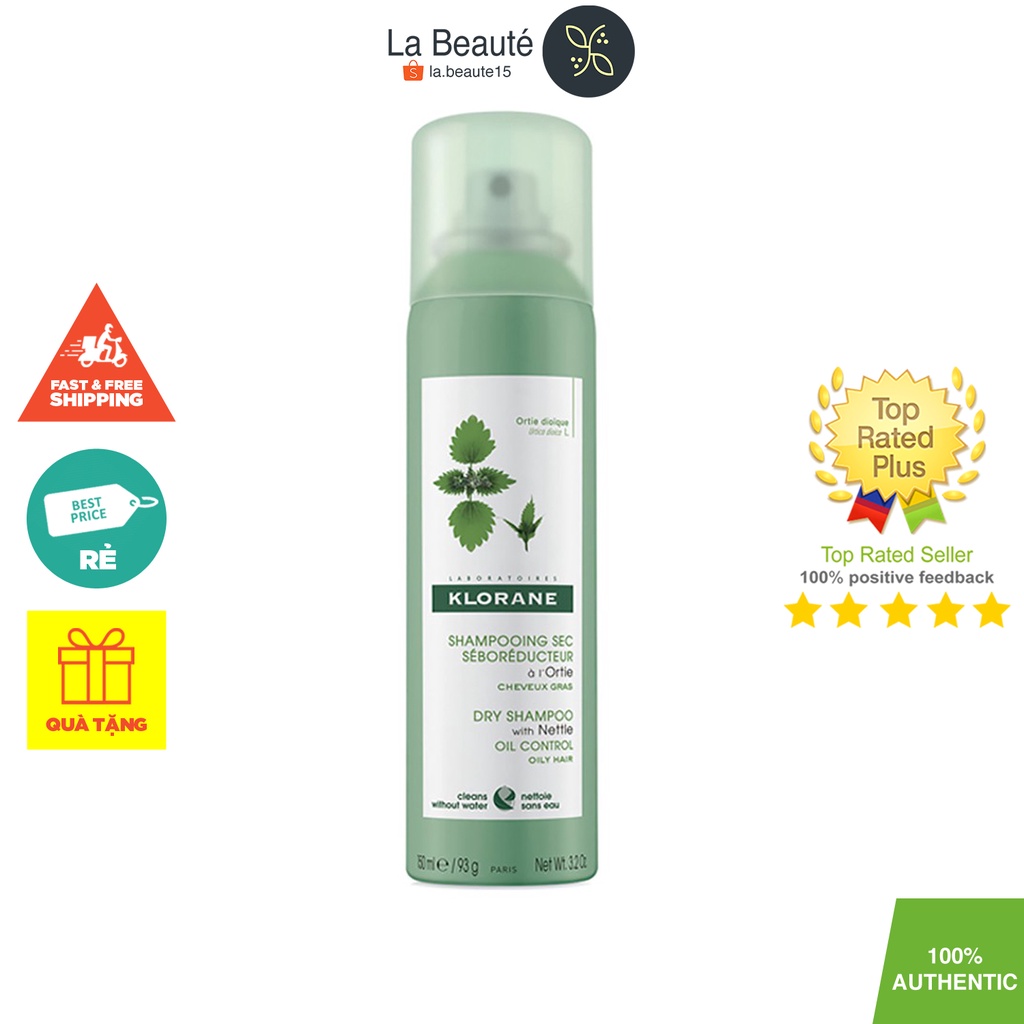 Klorane Seboreducteur Geste Express Purifi & Revive - Dầu Gội Khô Cho Da Siêu Dầu