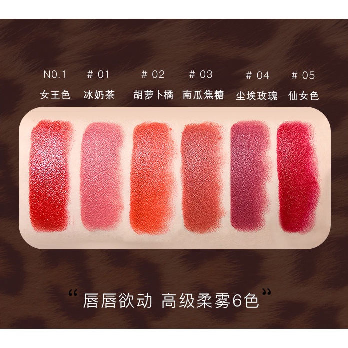 Son thỏi Hold Live Leopard Texture Son kem HOLD LIVE mềm mịn mọng môi