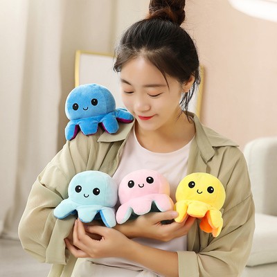 bạch tuộc cảm xúc Reversible Octopus/Bạch Tuộc Đồ Chơi Nhồi Bông Bạch tuộc cảm xúc Cảm Xúc Bông Cao Cấp Memon Bạch Tuộc Nhồi Bông Kích Thước Flip octopus youngtime