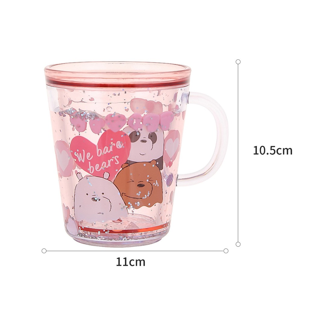 Cốc nước 260ml Miniso x We Bare Bears