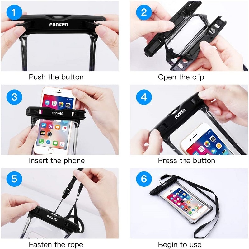 Túi Đựng Điện Thoại Chống Thấm Nước Cho Iphone Samsung Xiaomi