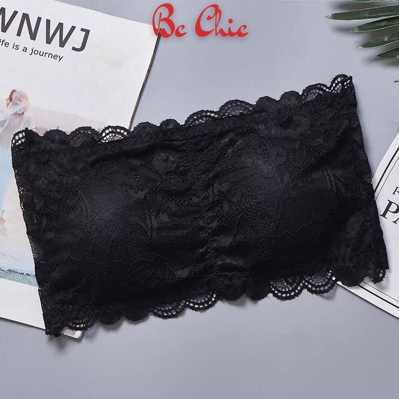 Áo REN QUÂY KHÔNG DÂY CÓ MÓC CÀI SAU CỰC QUYẾN RŨ DỄ MẶC 113 BC_CHIC LINGERIE