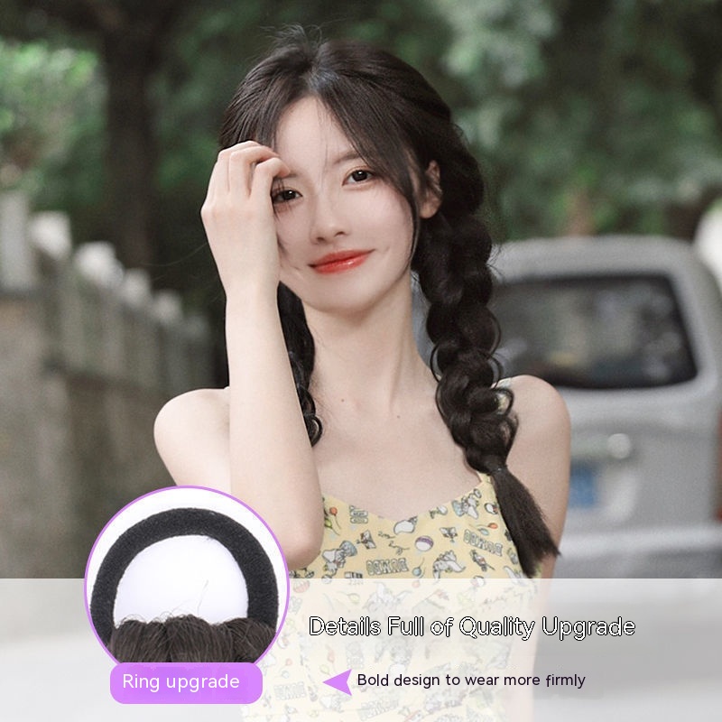 Bím Tóc Giả Thắt Bím Đuôi Ngựa Phong Cách Nhóm Nhạc Cô Gái Bán Chạy Độc Quyền Bện Đuôi