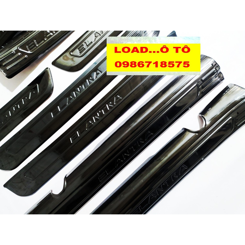 Ốp Bậc Cửa, Nẹp Bước Chân Xe  Huyndai Elantra 2022-2018 Chất Liệu Titan Cao Cấp,Nẹp Bước Chân Elantra 2018-2022