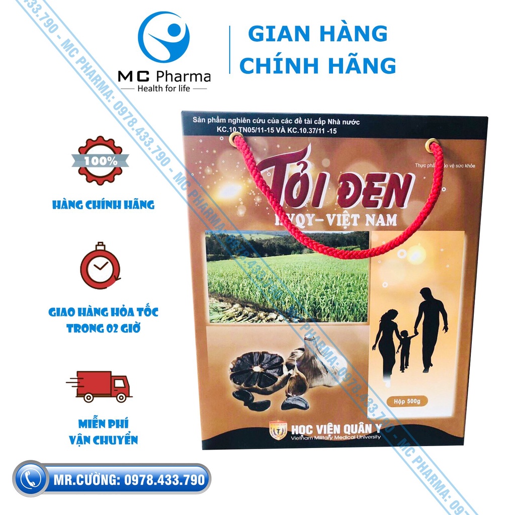 Tỏi đen Học viện quân y hộp 500g