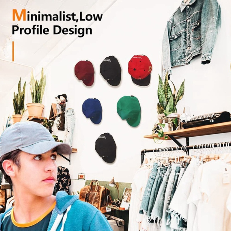 Set 2 / 10 Móc Treo Mũ Bóng Chày Gắn Tường Đa Năng