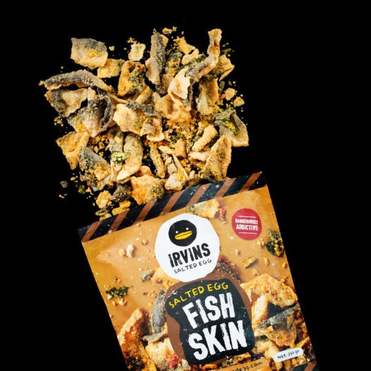 Da cá trứng muối IRVINS - Salted Egg Fish Skin 105g 230g