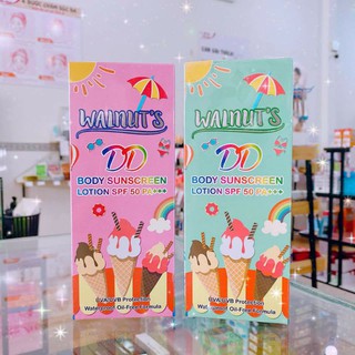 Kem chống nắng toàn thân & lotion dưỡng trắng Walnut's DD Thái Lan