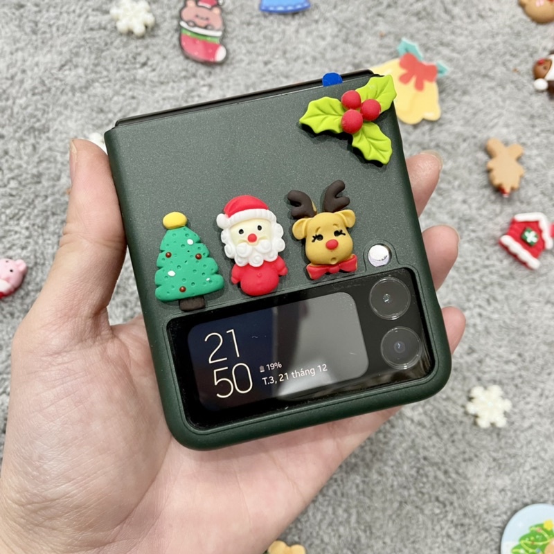[HOT DEAL SẴN] Ốp Samsung Z Flip 3 / ZFlip 4 chủ đề giáng sinh noel siêu mỏng nhẹ
