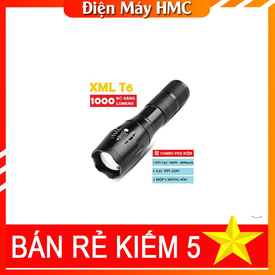 Đèn Pin MINI Siêu Sáng Cao Cấp [SIẾU SÁNG] Đèn Pin MINI Siêu Sáng Cao Cấp 600LM tiện lợi