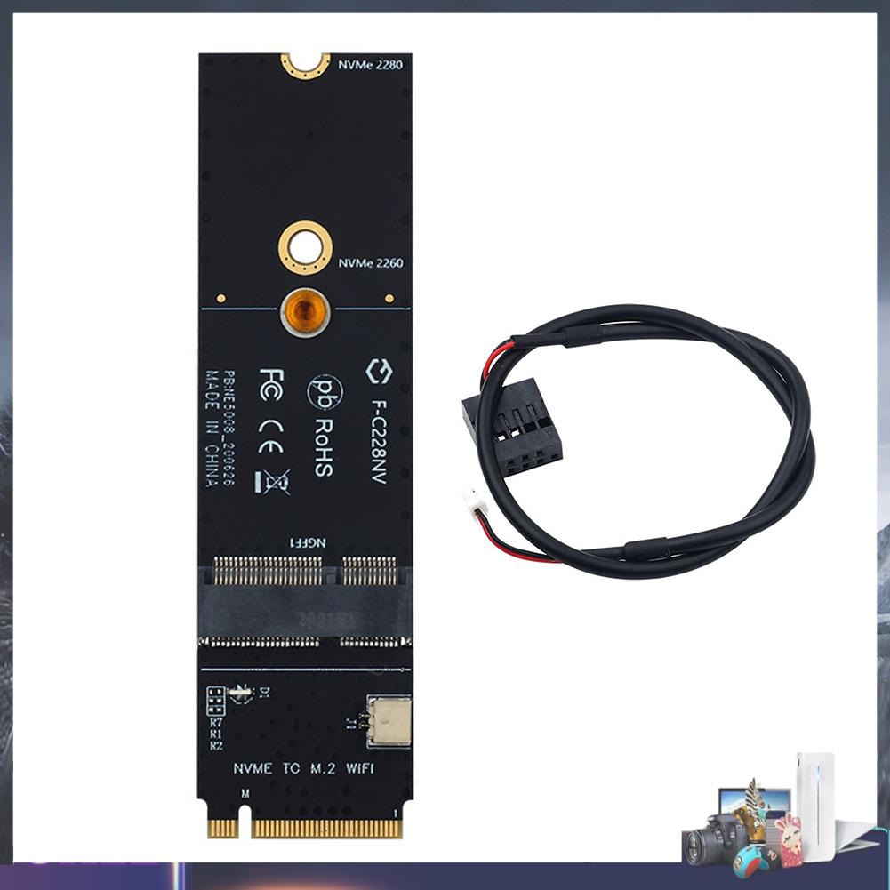 Đầu chuyển đổi thẻ wifi M.2 M Key sang NGFF A + E cho AX200 9260AC