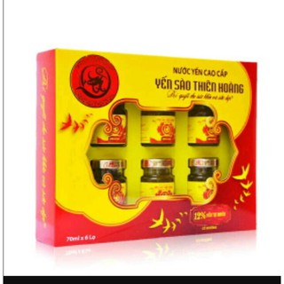 Hộp nước yến sào Thiên Hoàng Có đường lọ 70ml