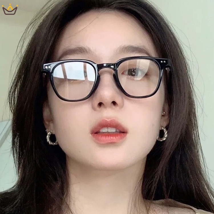 Kính Mát Gọng Vuông Màu Xanh Dương Chống Ánh Sáng Xanh Thời Trang Cho Nam Và Nữ