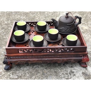 khay trà rồng gỗ cẩm hàng cao cấp