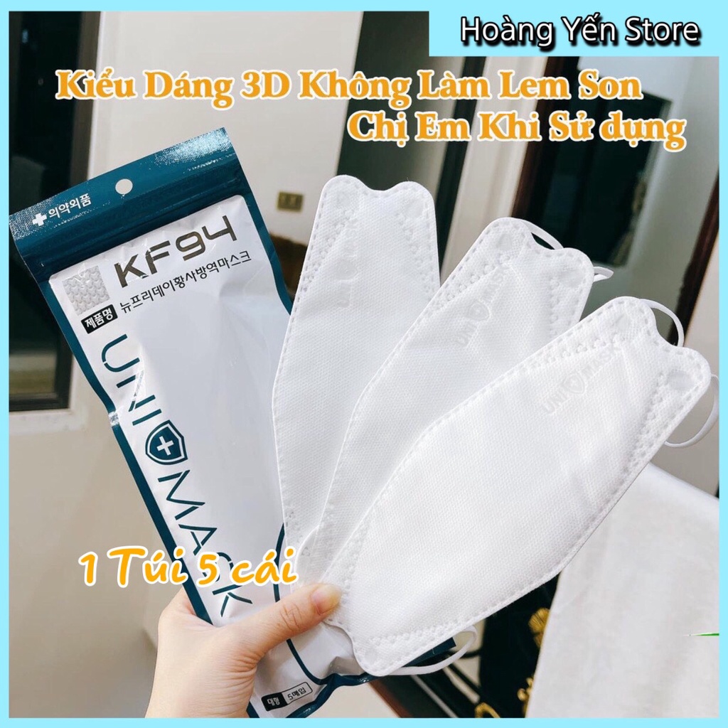 [Giày.Hoàng Yến] Khẩu trang KF94 Uni M, Kháng khuẩn, chống bụi PM2.5