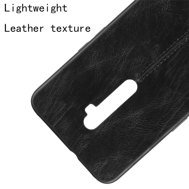 Ốp điện thoại da pu viền silicone cứng dành cho OPPO Reno 10X ZOOM