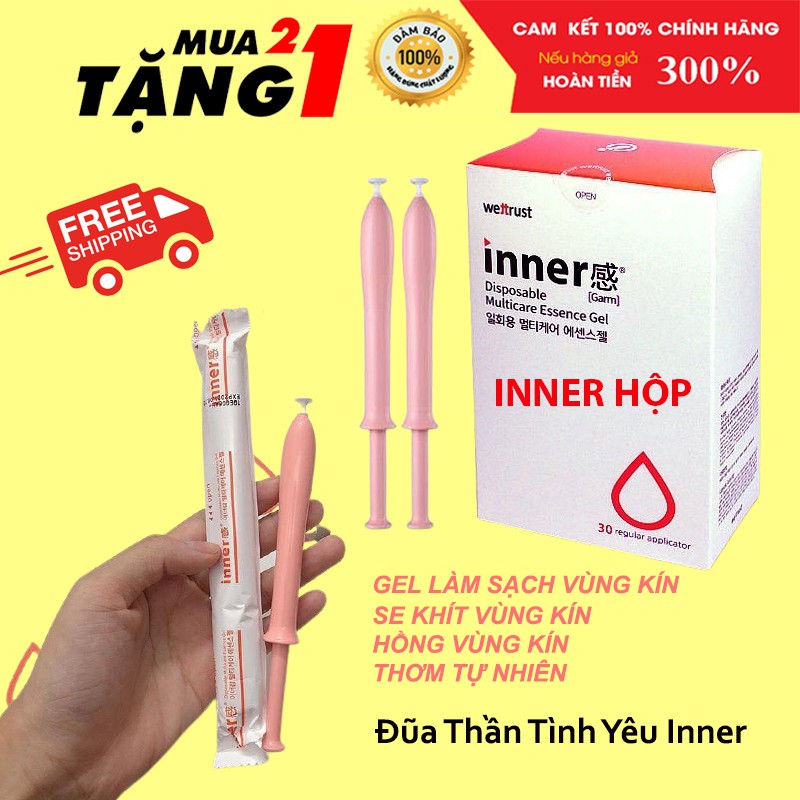 Đũa Thần Inner Gel Hộp 💖100%CHÍNH HÃNG💖 Dung Dịch Vệ Sinh Phụ Nữ Số 1 Hàn Quốc Sạch Thơm Se Khít Vùng Kín Làm Hồng Cô Bé