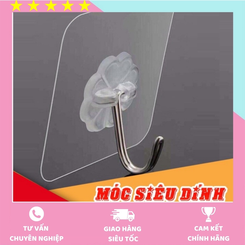 [COMBO 5 CHIẾC] MÓC DÍNH TƯỜNG CHỊU LỰC SIÊU CHẮC