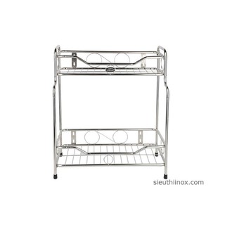 [🚀GRAB hỏa tốc 1h🚀] Kệ Gia vị inox 2 tầng lệch siêu chắc khoẻ