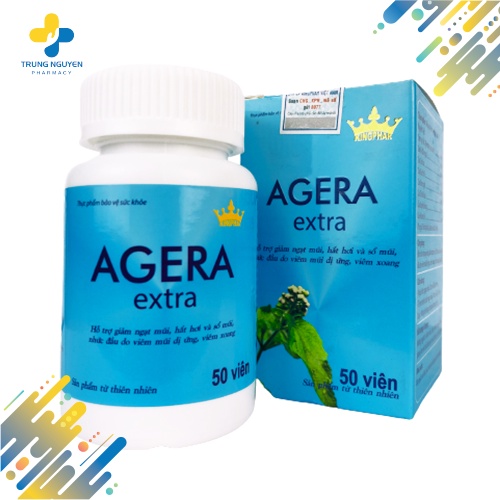 AGERA EXTRA - Đánh bay viêm xoang, viêm mũi dị ứng - Hộp 50 viên