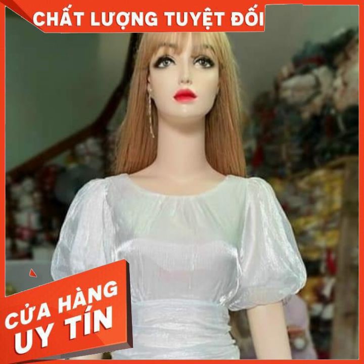 Đầm lụa dự tiệc thiết kế cao cấp sang trọng (có ảnh thật tự chụp) đảm bảo dấu bụng, che khuyết điểm vòng 2