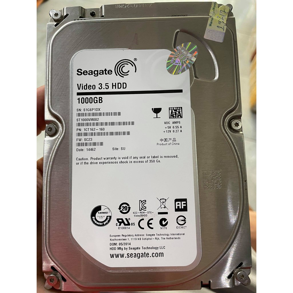 HDD Seagate 1TB 3.5 dành cho máy tính bàn