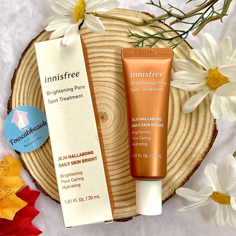Tinh Chất Làm Sáng Da, Giảm Thâm Nám, Chăm Sóc Lỗ Chân Lông Innisfree Brightening Pore Spot Treatment 30ml