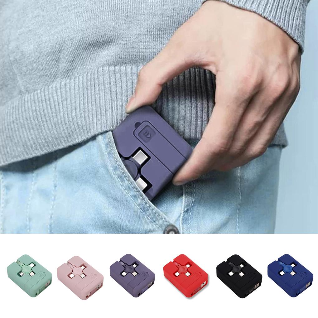 Giá Đỡ Cáp Sạc / Điện Thoại 3 Trong 1 Có Thể Thu Gọn Tiện Dụng