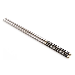 Bộ 5 đôi đũa inox MFA E01-5-101 23cm-101 (Đen)