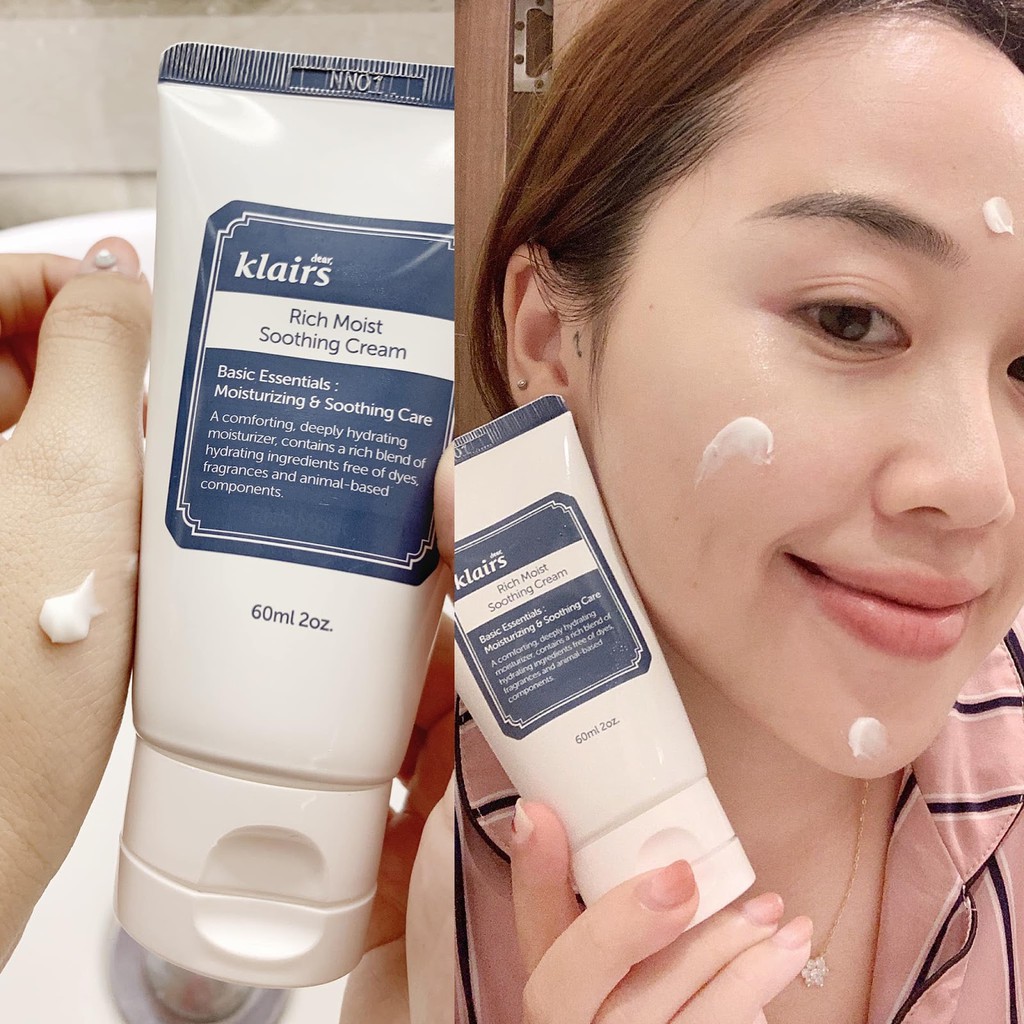 Combo 2 Sản Phẩm Cấp Ẩm, Làm Dịu Da Dear, Klairs Rich Moist Soothing (Serum 80ml + Kem 80ml) | BigBuy360 - bigbuy360.vn