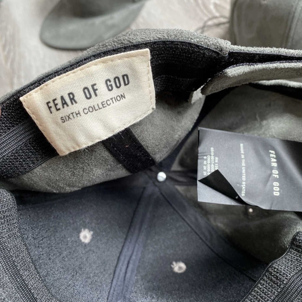 D0NV Fear of god 6th Suede Fabric Baseball Cap Flat Peaked2021