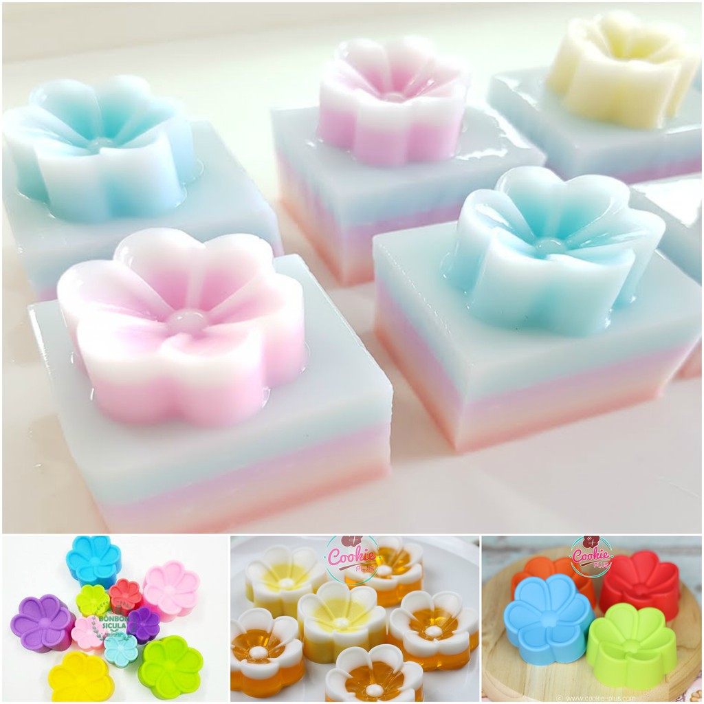 SET 10 KHUÔN SILICONE HOA SỨ