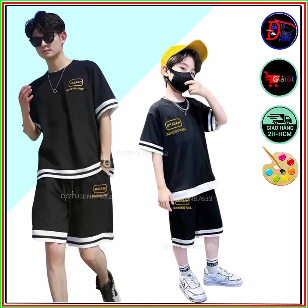 Đồ Bộ Quần Áo Thể Thao Nam Nữ Mùa Hè Chất Thun Mè Co Giãn 4 Chiều 2 Màu