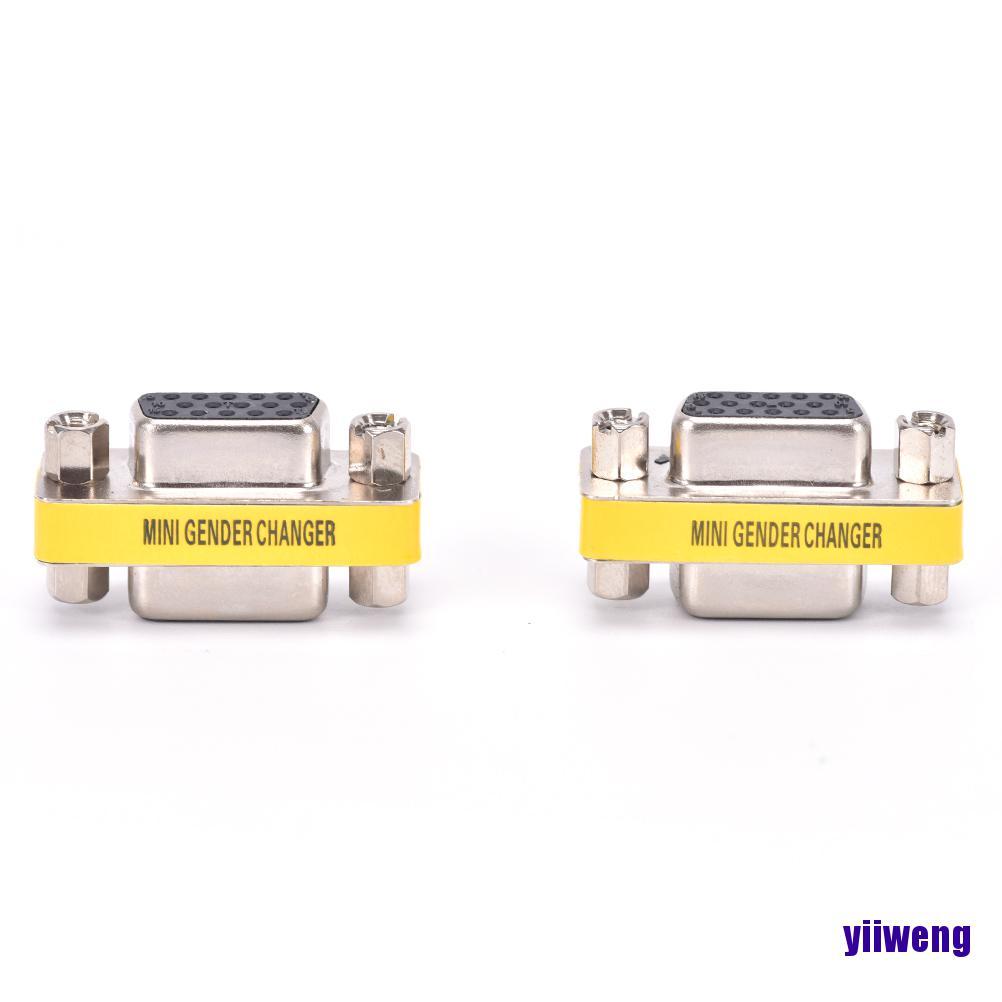 Set 2 Đầu Chuyển Đổi 15pin Vga Cái Sang Cái