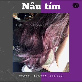 Thuốc nhuộm tóc Nâu tím