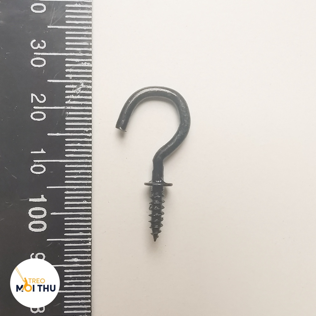 Túi 20 Móc Dấu Hỏi Cup Hook - 3 cm - Trắng, đen, đồng, bọc nhựa PVC - Treo chìa khóa, DIY, mộc - Treo Mọi Thứ