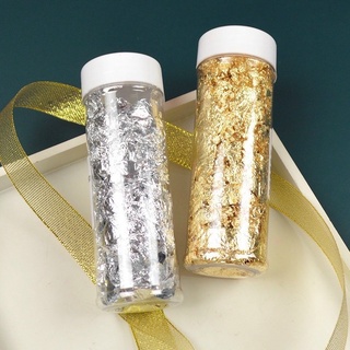 lọ 2gr lá vàng bạc cán mỏng trang trí bánh kem